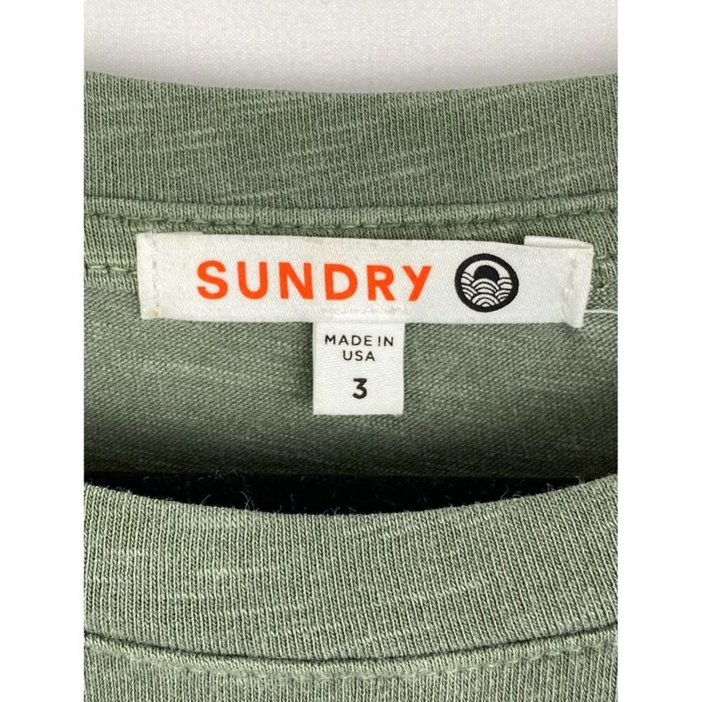 Anthropologie Sundry Ayana Flutter Cap Sleeve Midi Dress, Sage Green - Size L - Picture 9 of 10